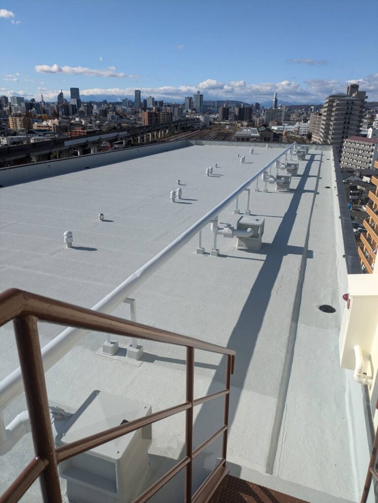 屋上防水塗装工事（宮城県仙台市）